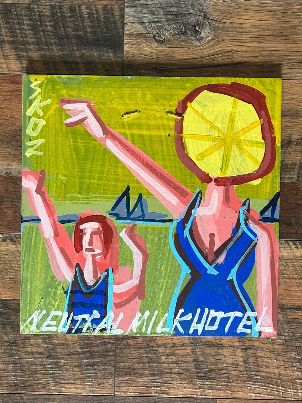 neutral milk hotel steve keene original painting